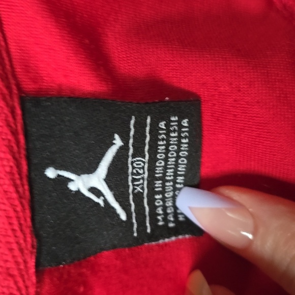 Jordan Red Front Zip Basketball Track Jacket XL 20 - Picture 12 of 12